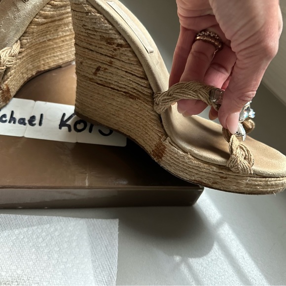 Michael Kora wedge with Swarovski crystals size 8 in great condition - Picture 5 of 7